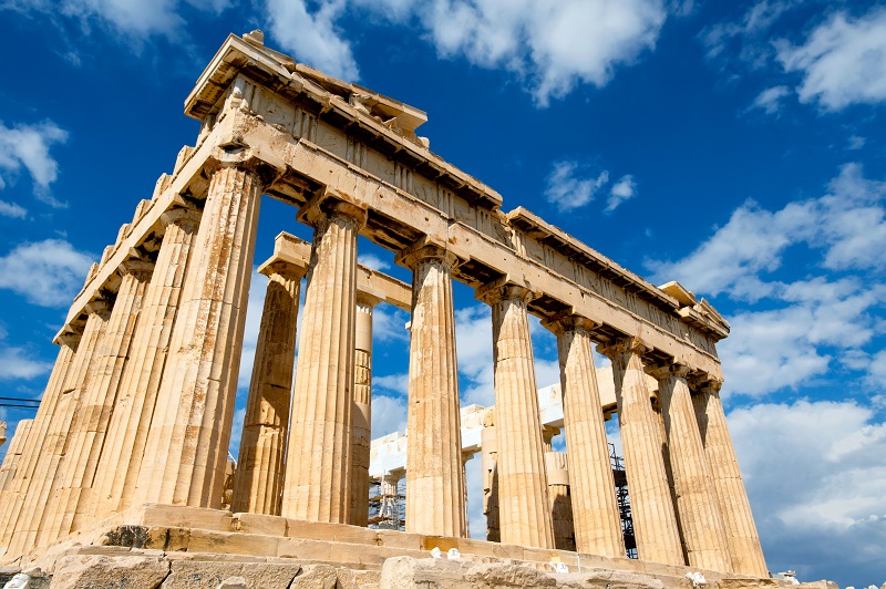 Parthenon on the Acropolis in Athens