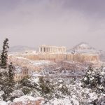 Acropolis snow