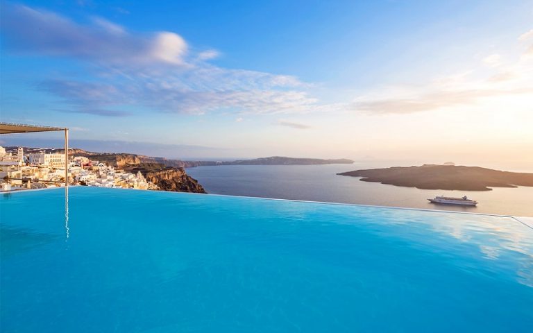 Top 10 Pool Views in Santorini